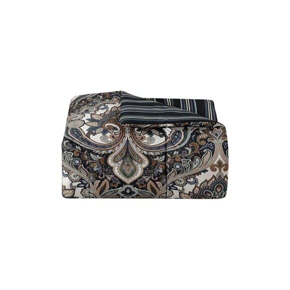 Isabella Fairfield Comforter Set 6PC Twin Comforter and Sheets Navy Damask $100 - Picture 4 of 8